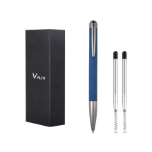 Luxus Business Geschenkstift mit Box Werbung Logo Metal Ball Pen mit kundenspezifischem Logo -Gravel